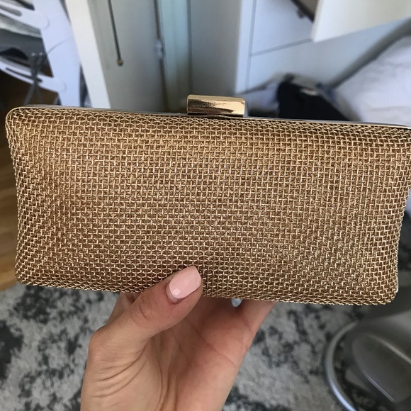 Handbags - Small Gold Clutch